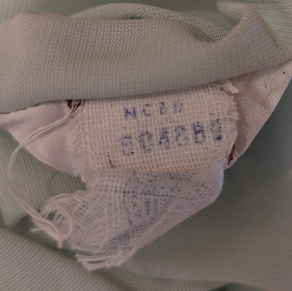 Vintage Miss Elaine Mint Green Babydoll Nightgown Peignoir Chiffon Applique 1960 - Picture 8 of 12